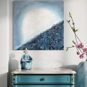 Cuadro abstracto Luz sobre la marea